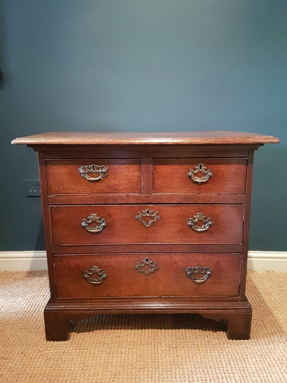 Small Proportioned George II Oak Chest of Drawers