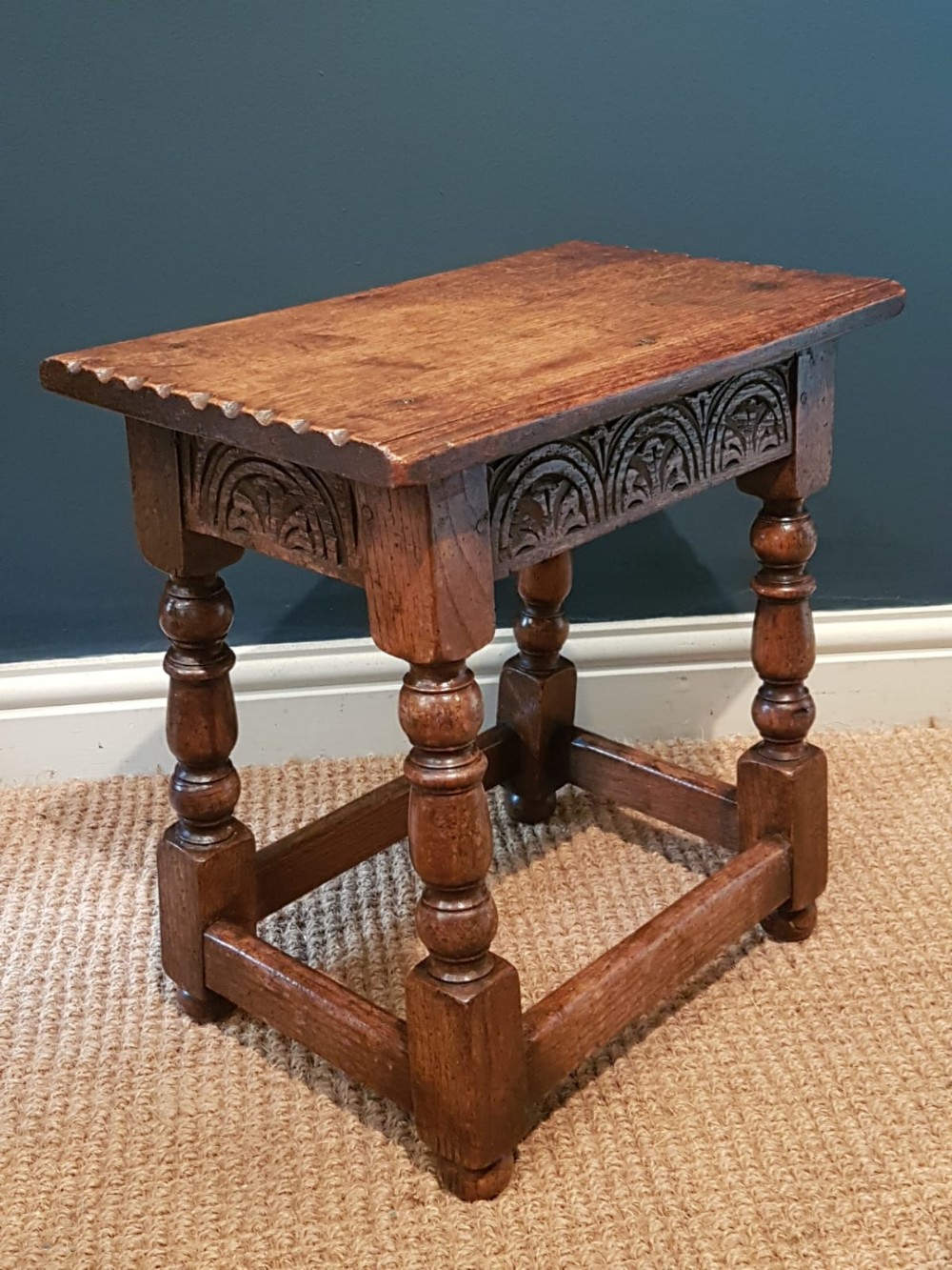 George I Style Oak Joint Stool
