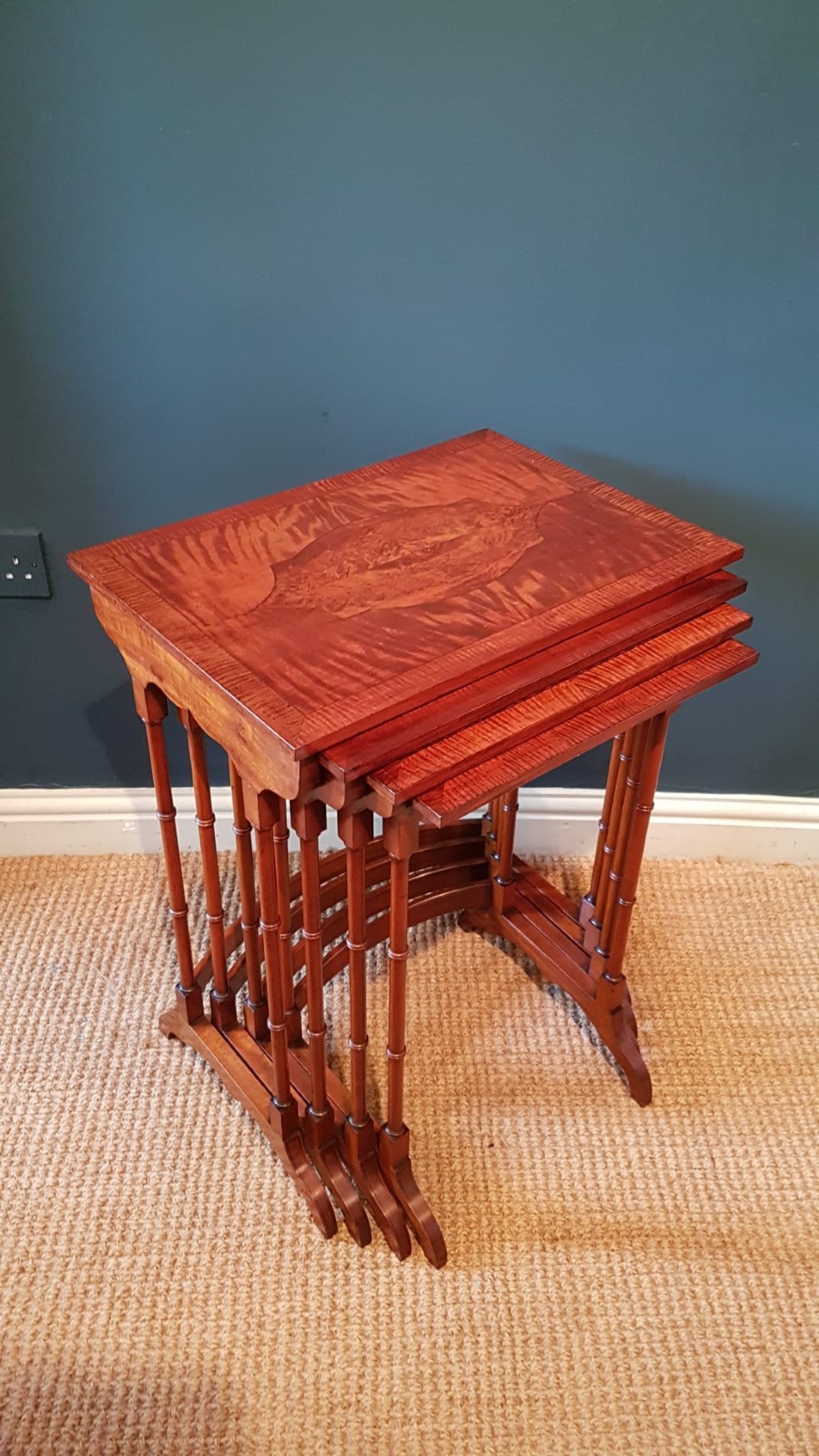 Superb Edwardian Nest of Four Tables