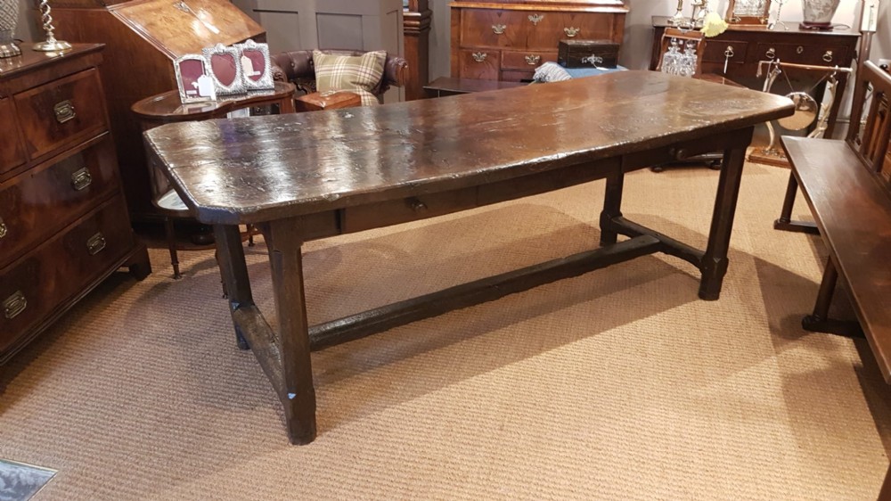 George III Oak Farmhouse Refectory Table