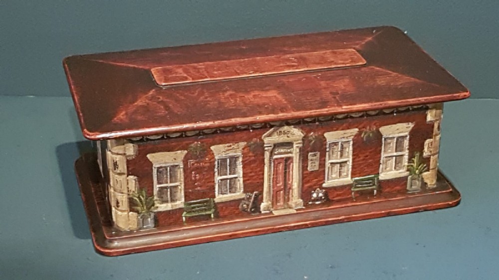 Victorian Oak Painted Country House Box
