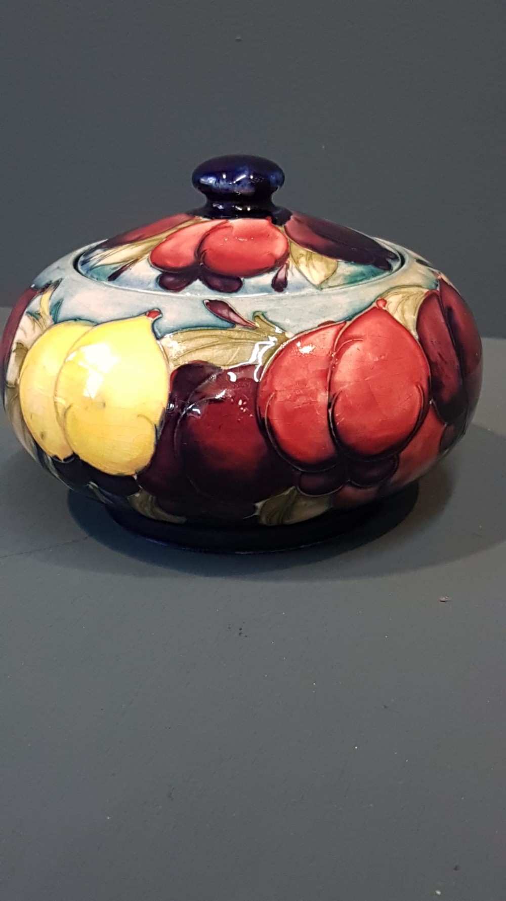 Moorcroft Wisteria Table Jar and Cover