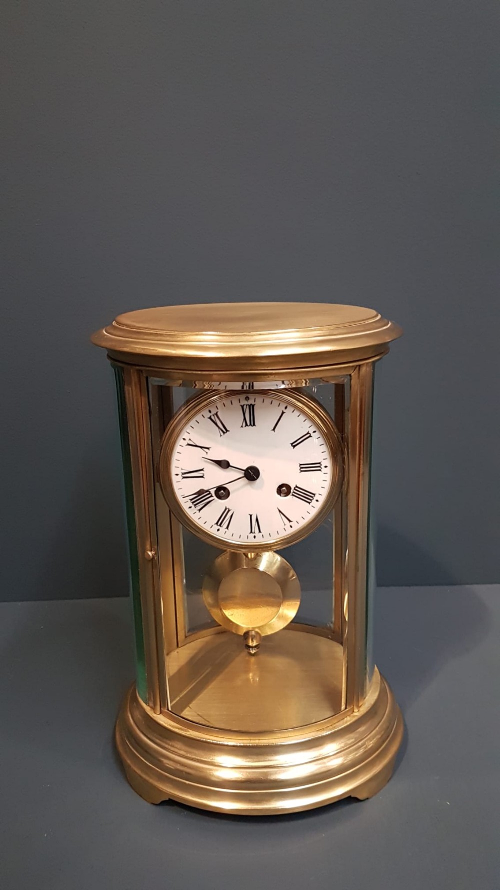 Victorian Oval Four Glass Clock
