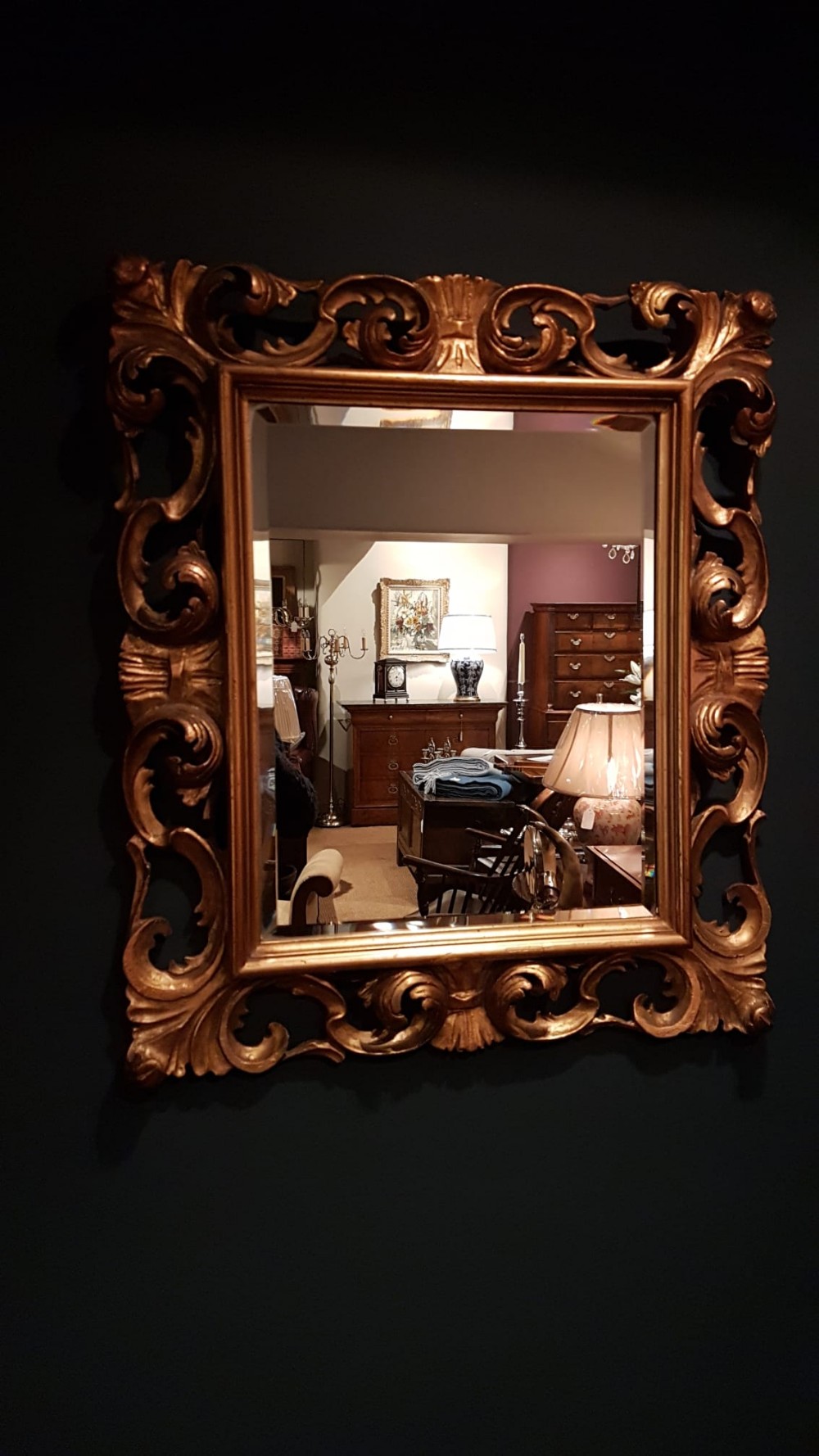 Late Victorian Timber Gilt Mirror