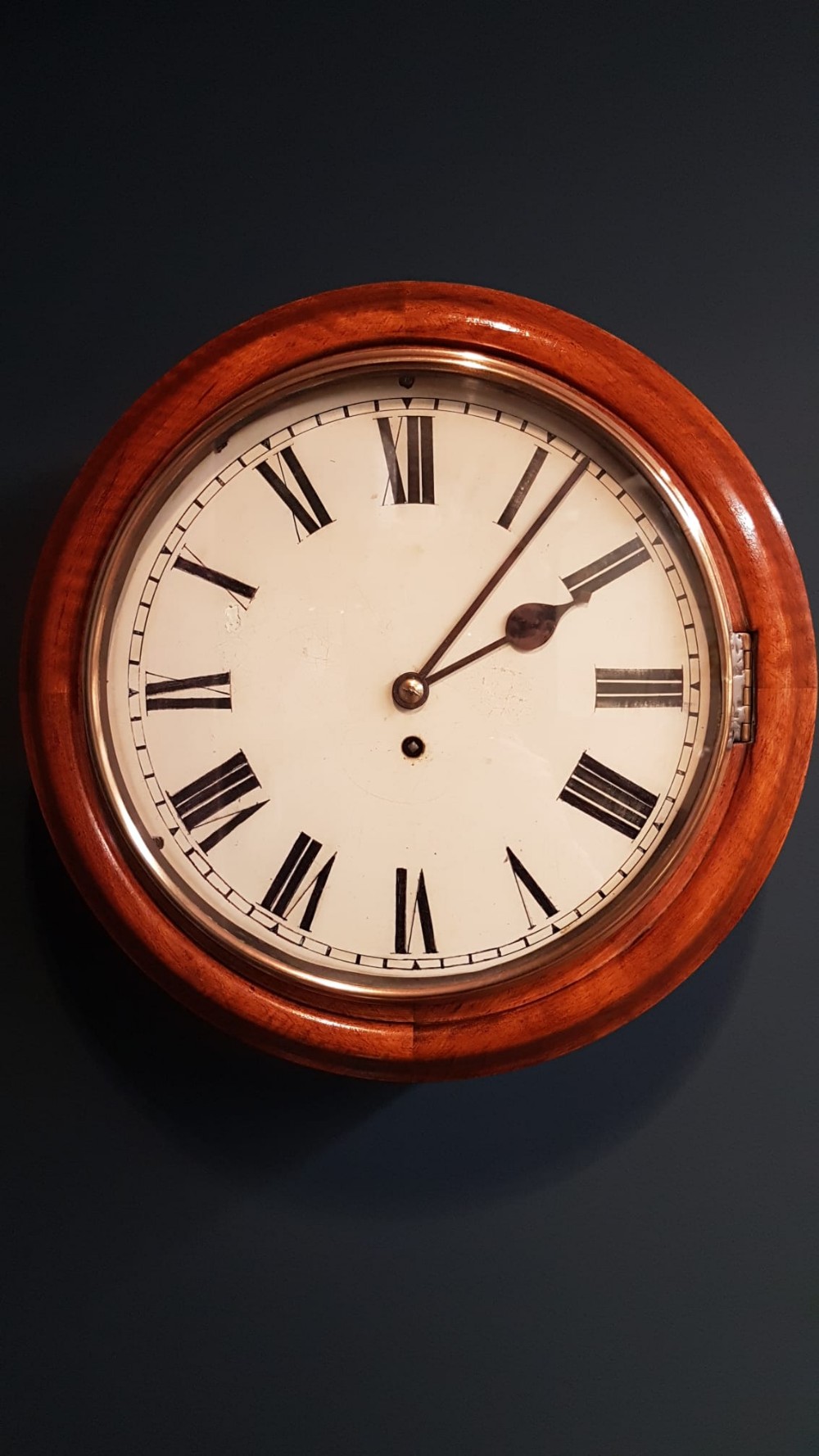 Victorian Walnut Cased Fusee Dial Clock