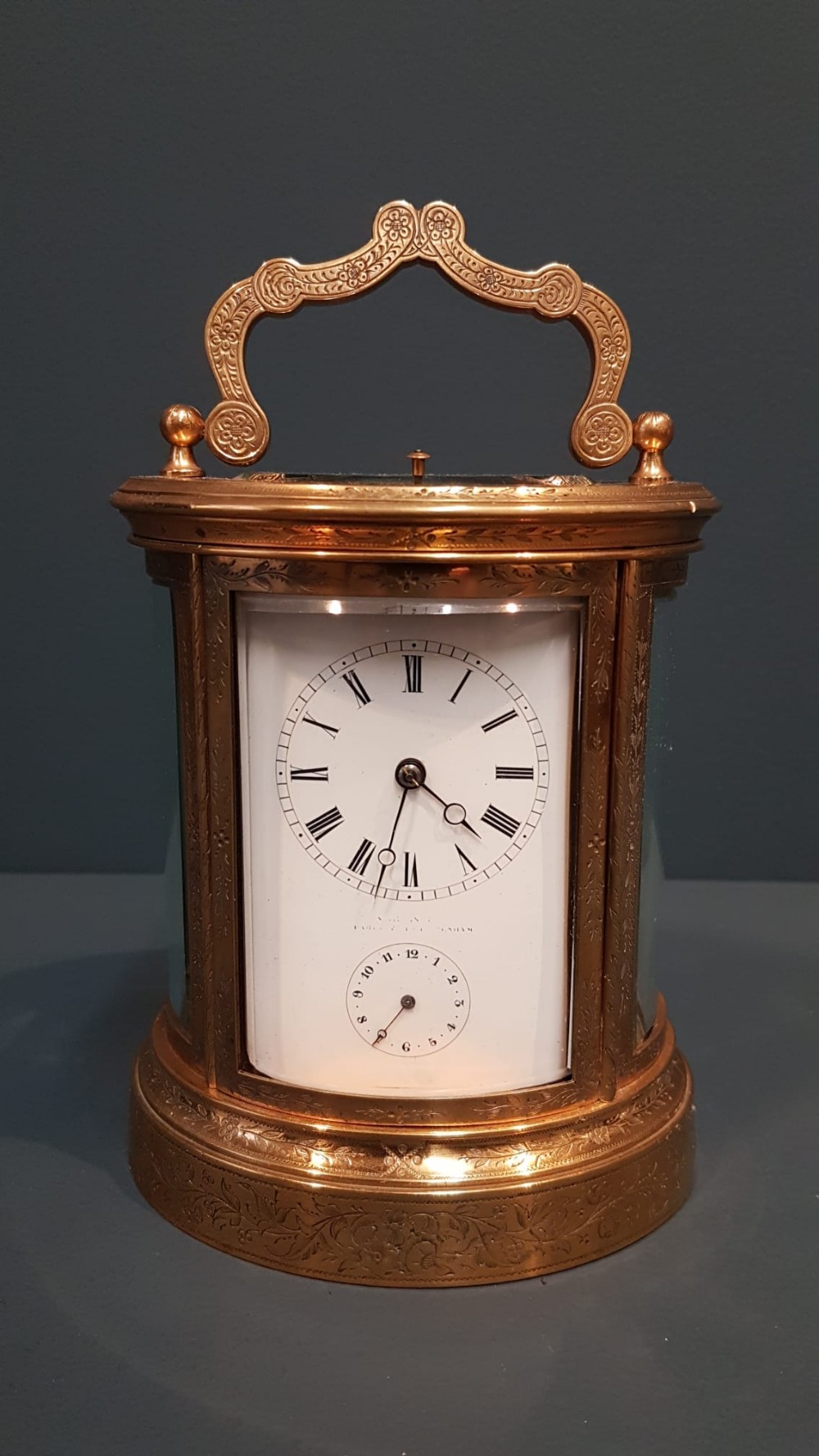 Fine Victorian Engraved Case Repeating Carriage Clock