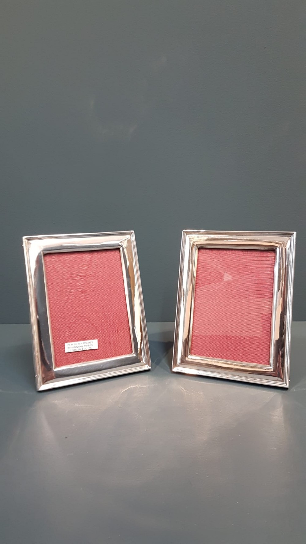 Matching Pair of George V Silver Photo Frames