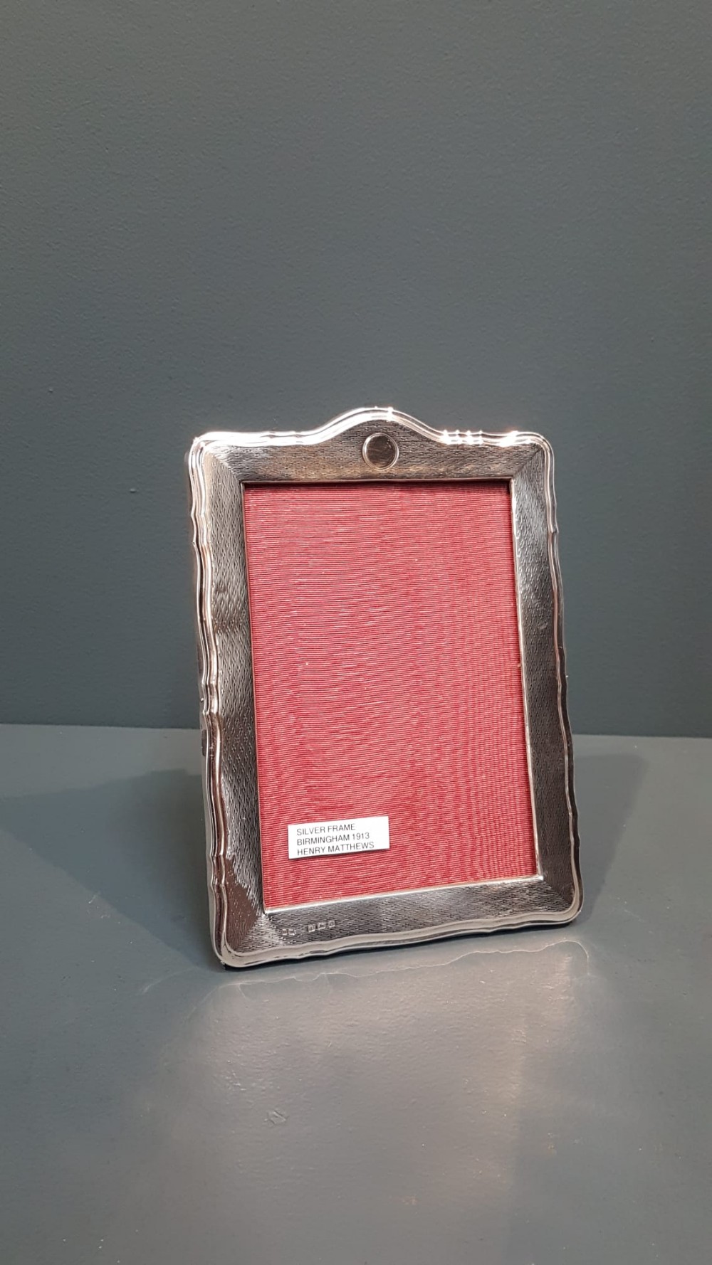 George V Engine Turned Silver Photo Frame