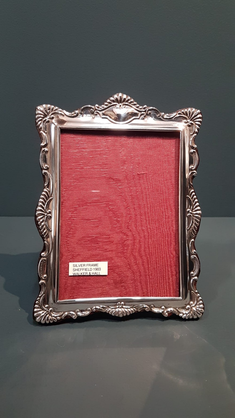 Edwardian Embossed Silver Photo Frame