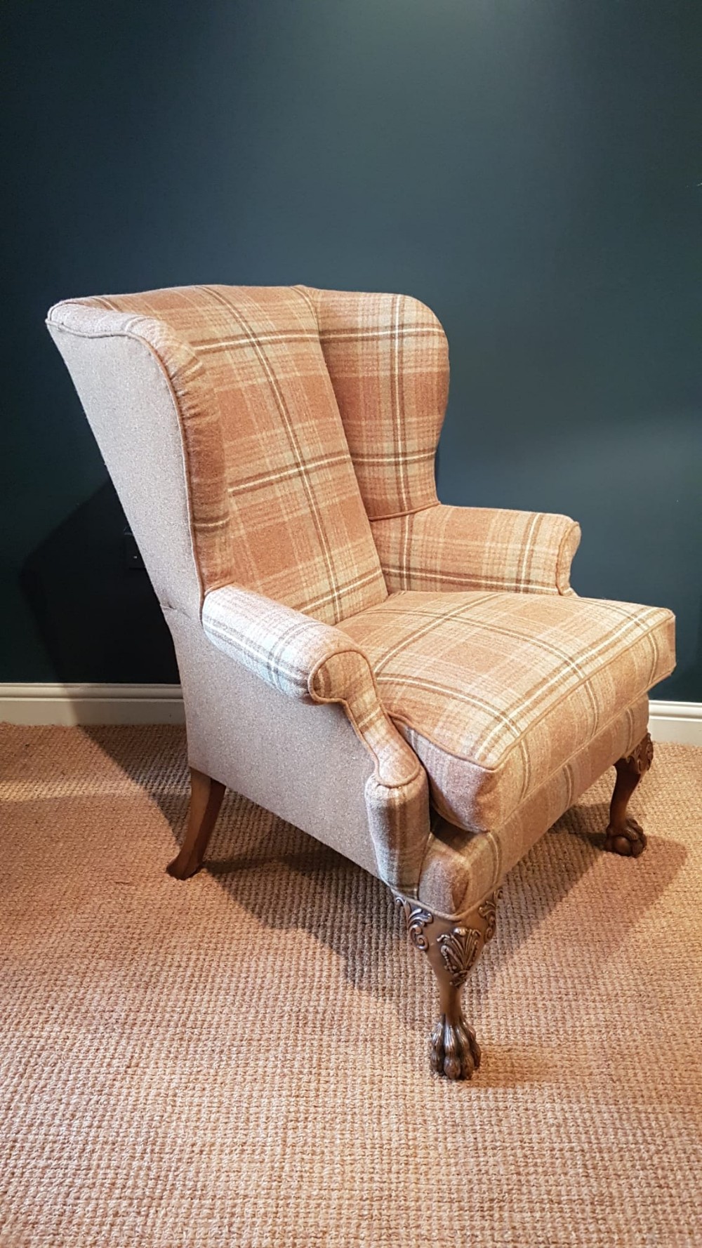 Late Victorian Wing Back Arm Chair