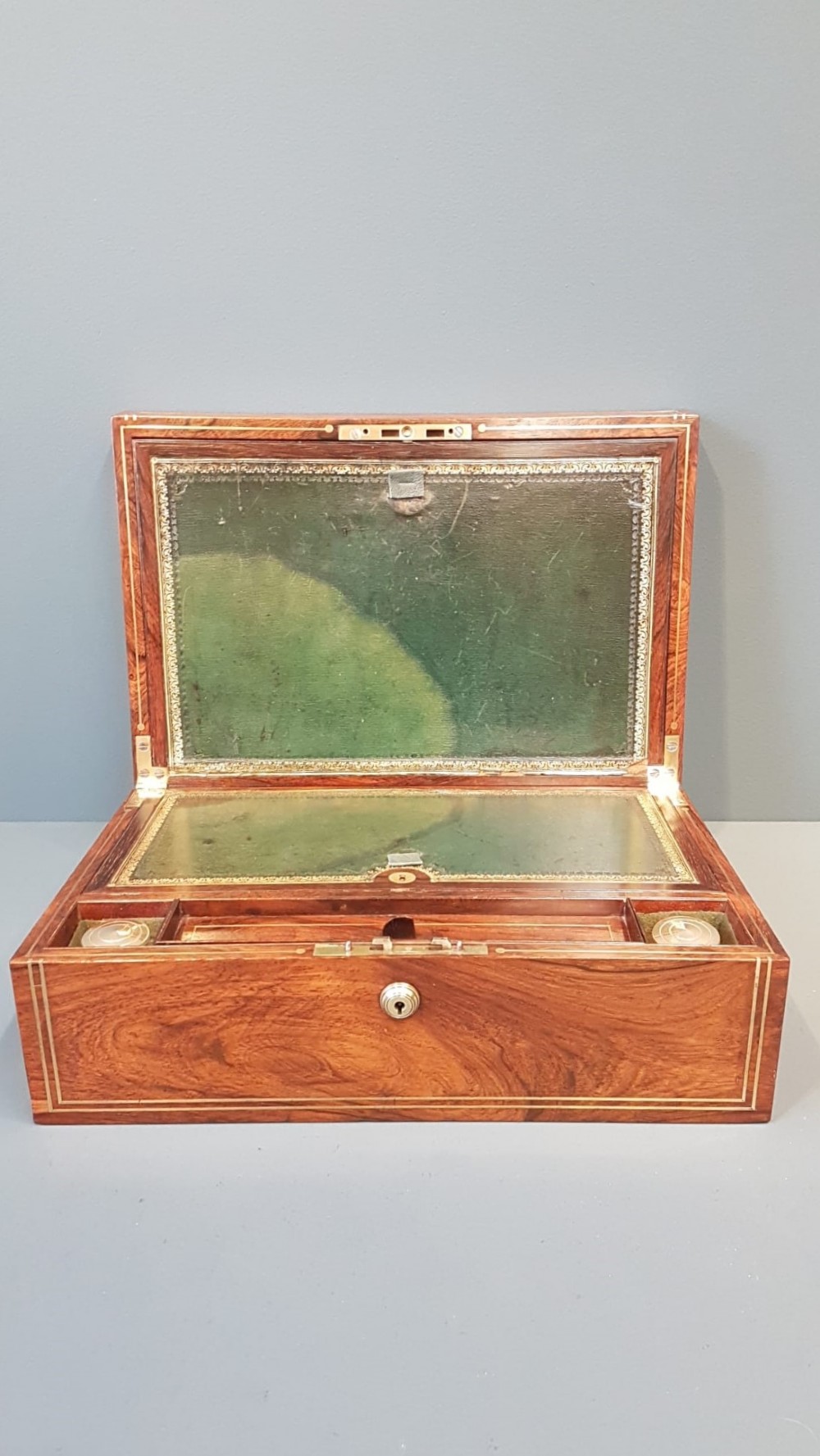 Early Victorian Rosewood Writing Box