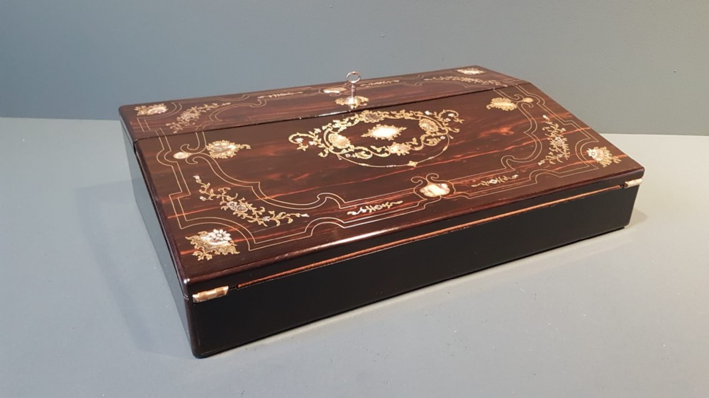Early Victorian Coromandel Writing Slope