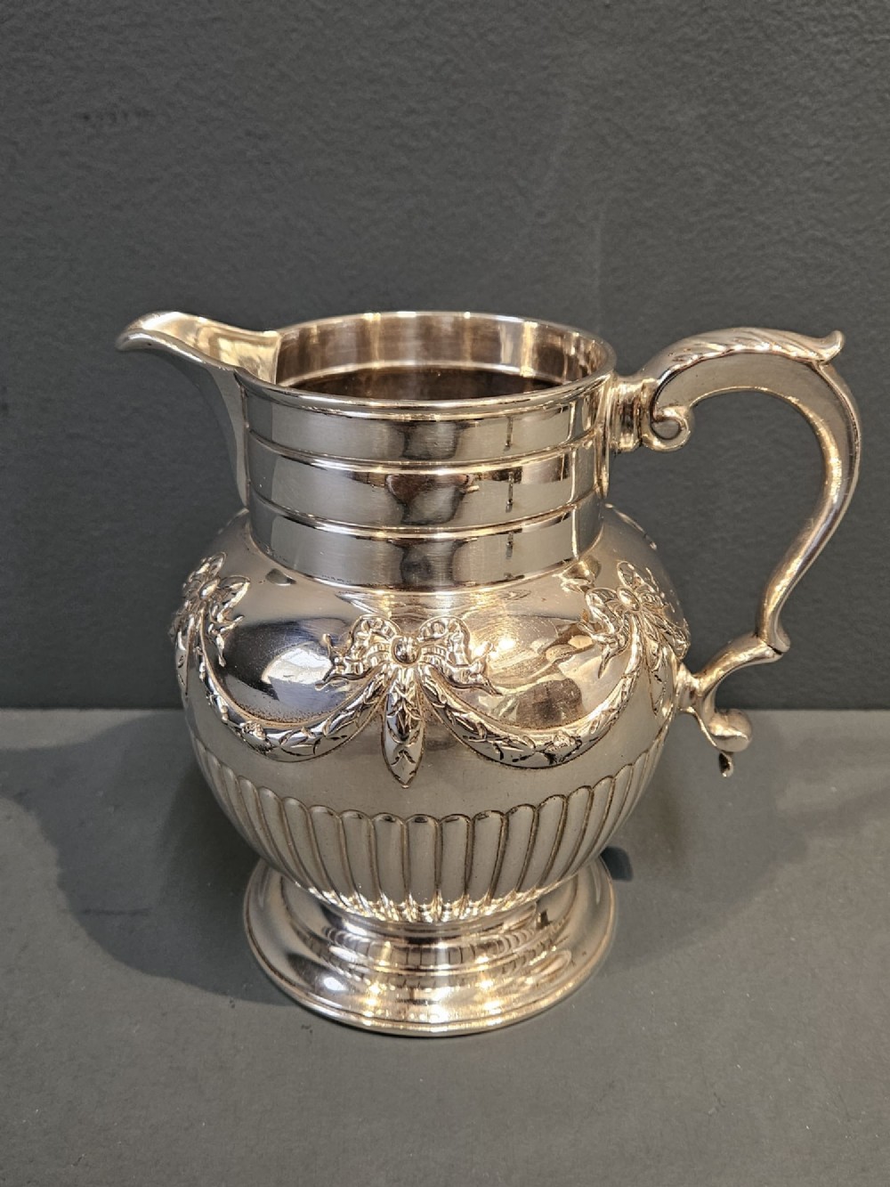 Large Edwardian 400g Silver Jug