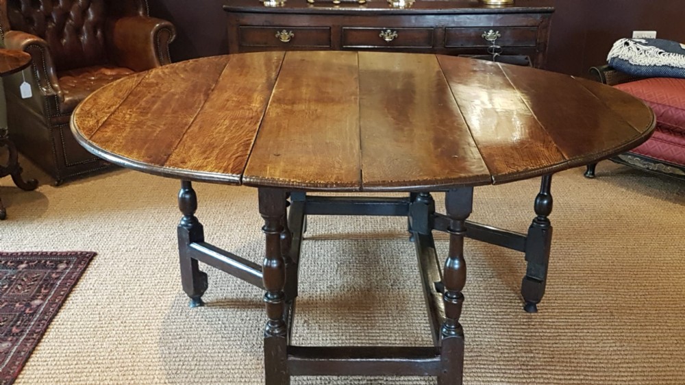 8 Seater George II Oak Oval Table