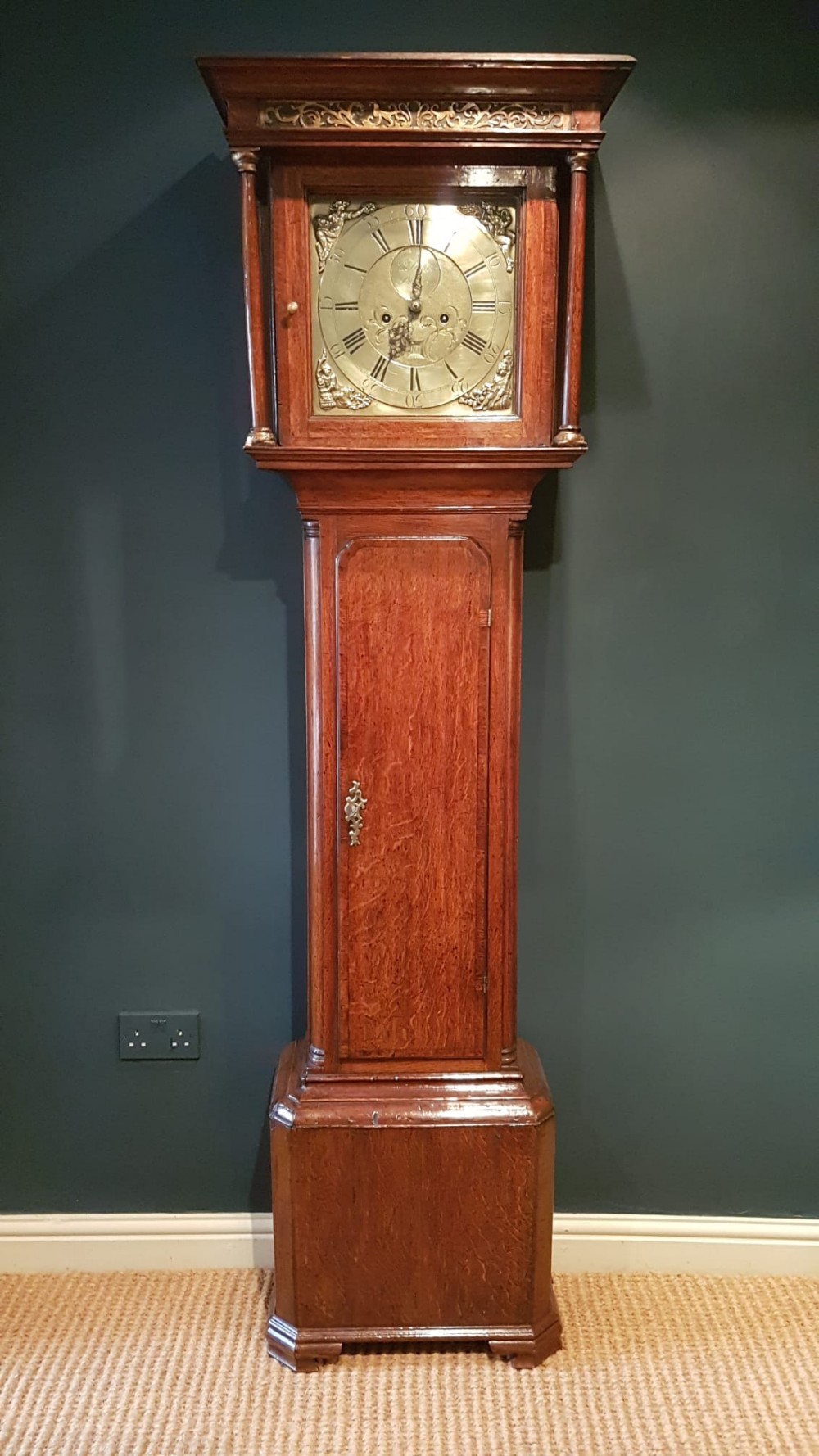George III Oak Fisher of Preston Longcase Clock