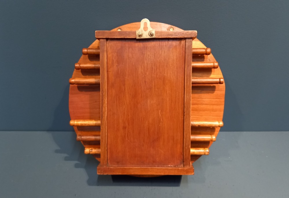 Large Victorian Walnut Perpetual Wall Calendar View VIII
