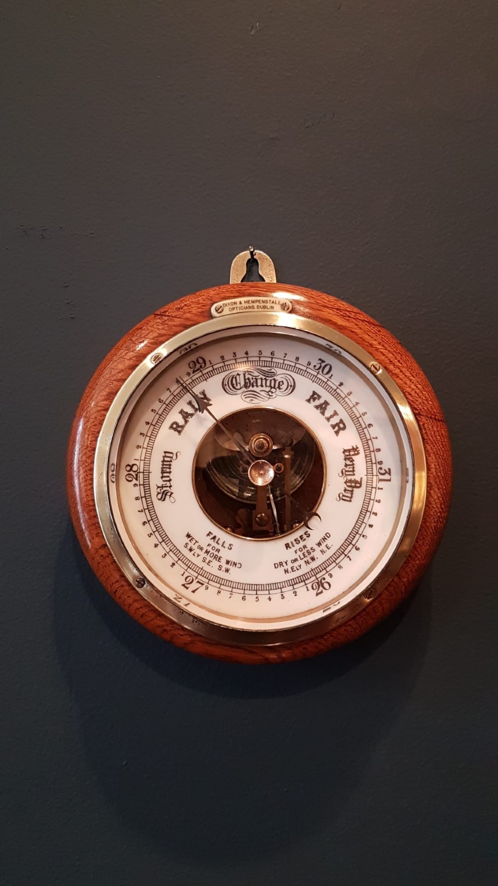 Victorian Dublin Aneroid Barometer
