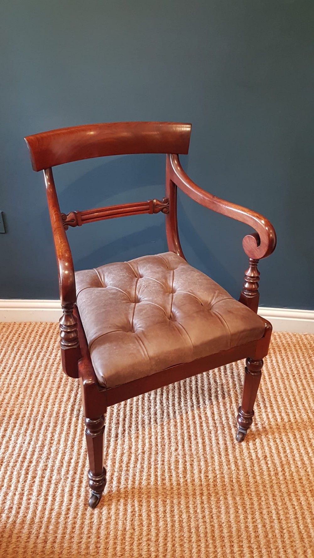 William IV Mahogany Desk Chair
