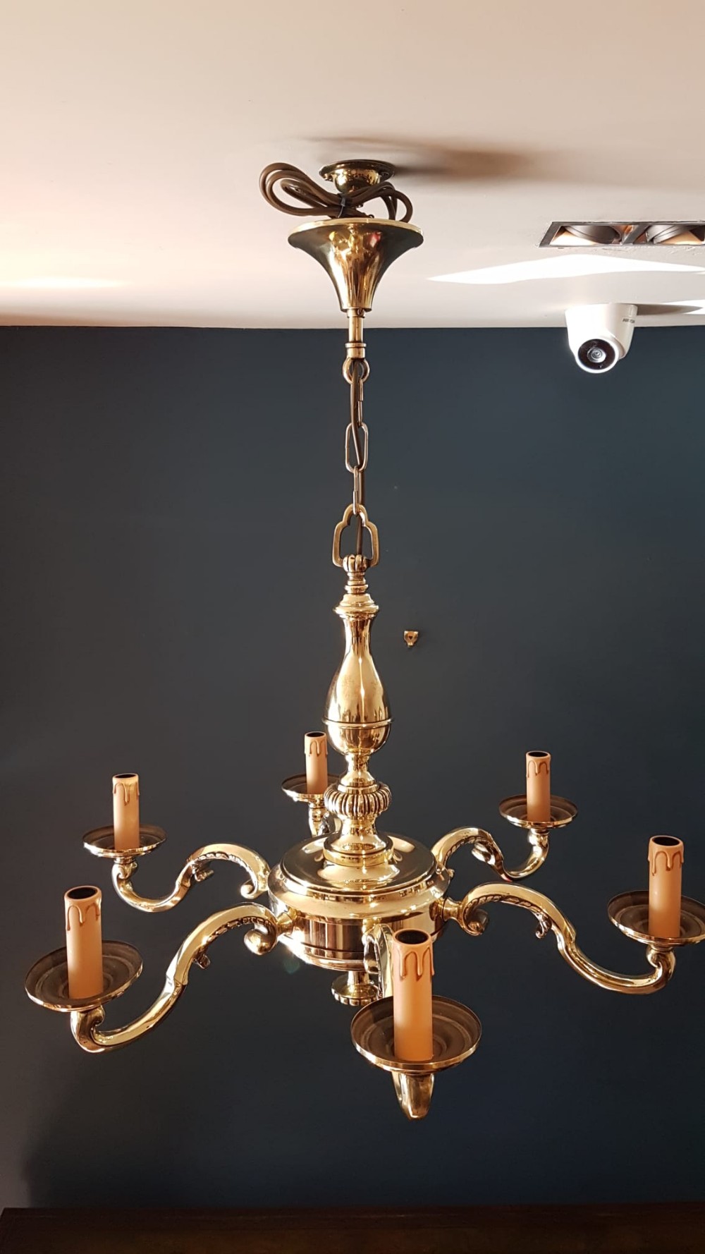 Edwardian Six Arm Light Fitting 