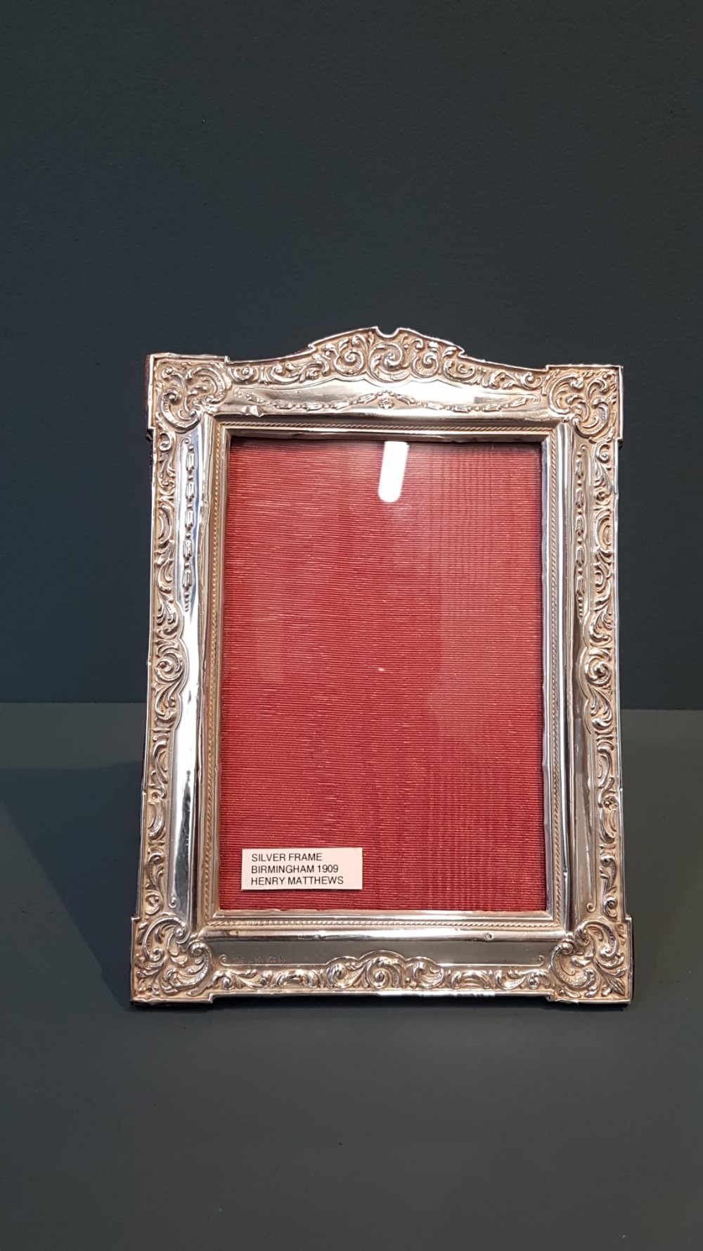 Edwardian Embossed Silver Photo Frame