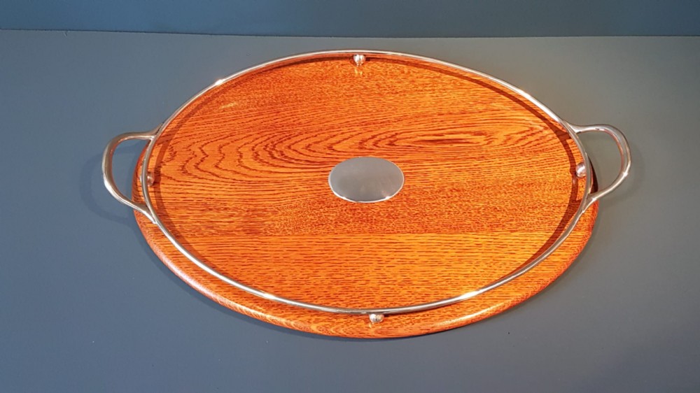 Edwardian Oak Tray 
