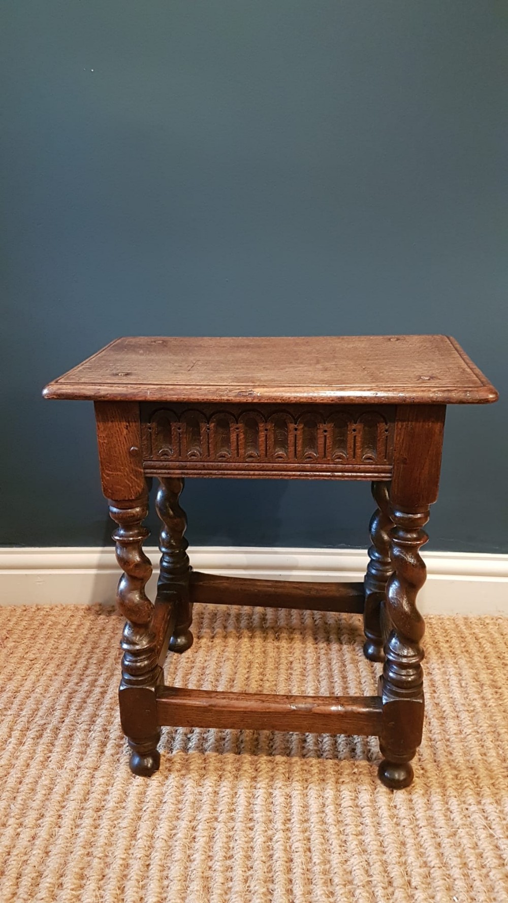 Georgian Style Oak Joint Stool