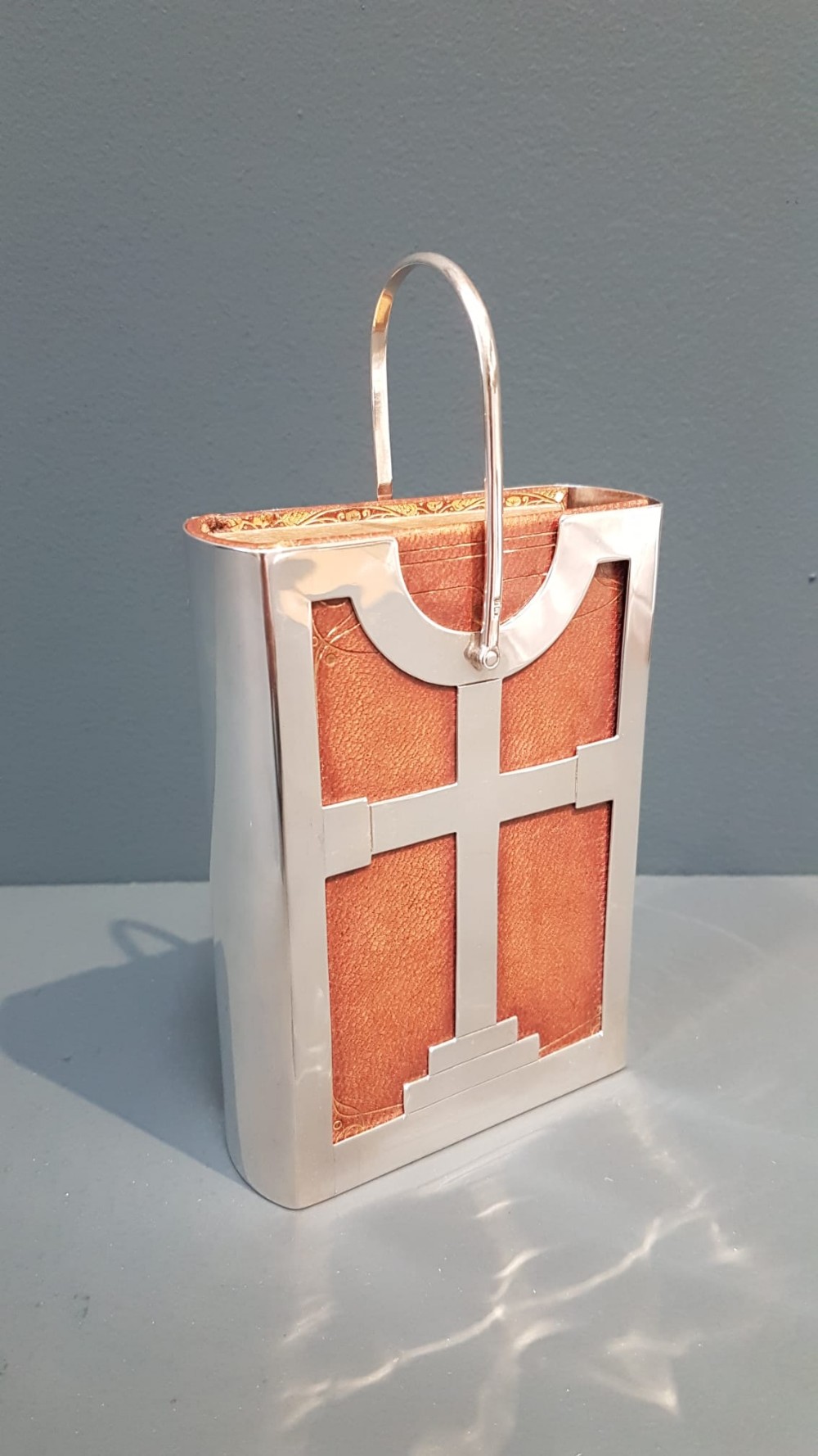 George V Silver Prayer Book Carrier and Book