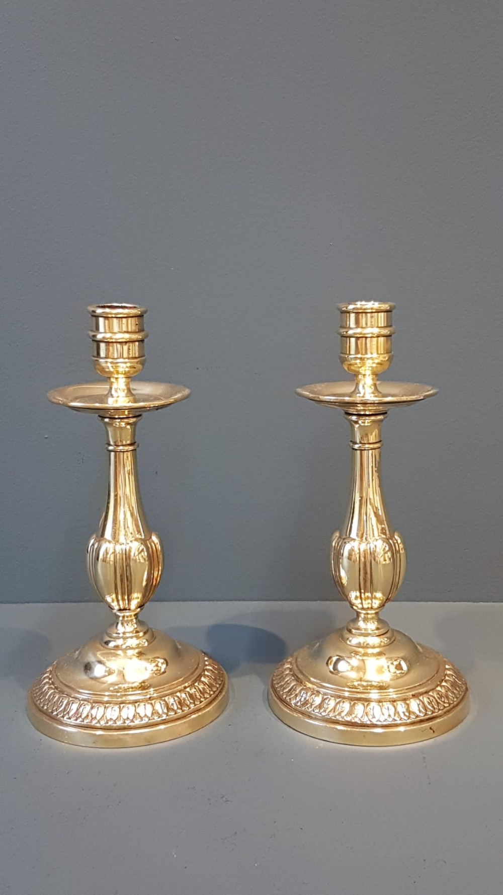 Regency Brass Candlesticks