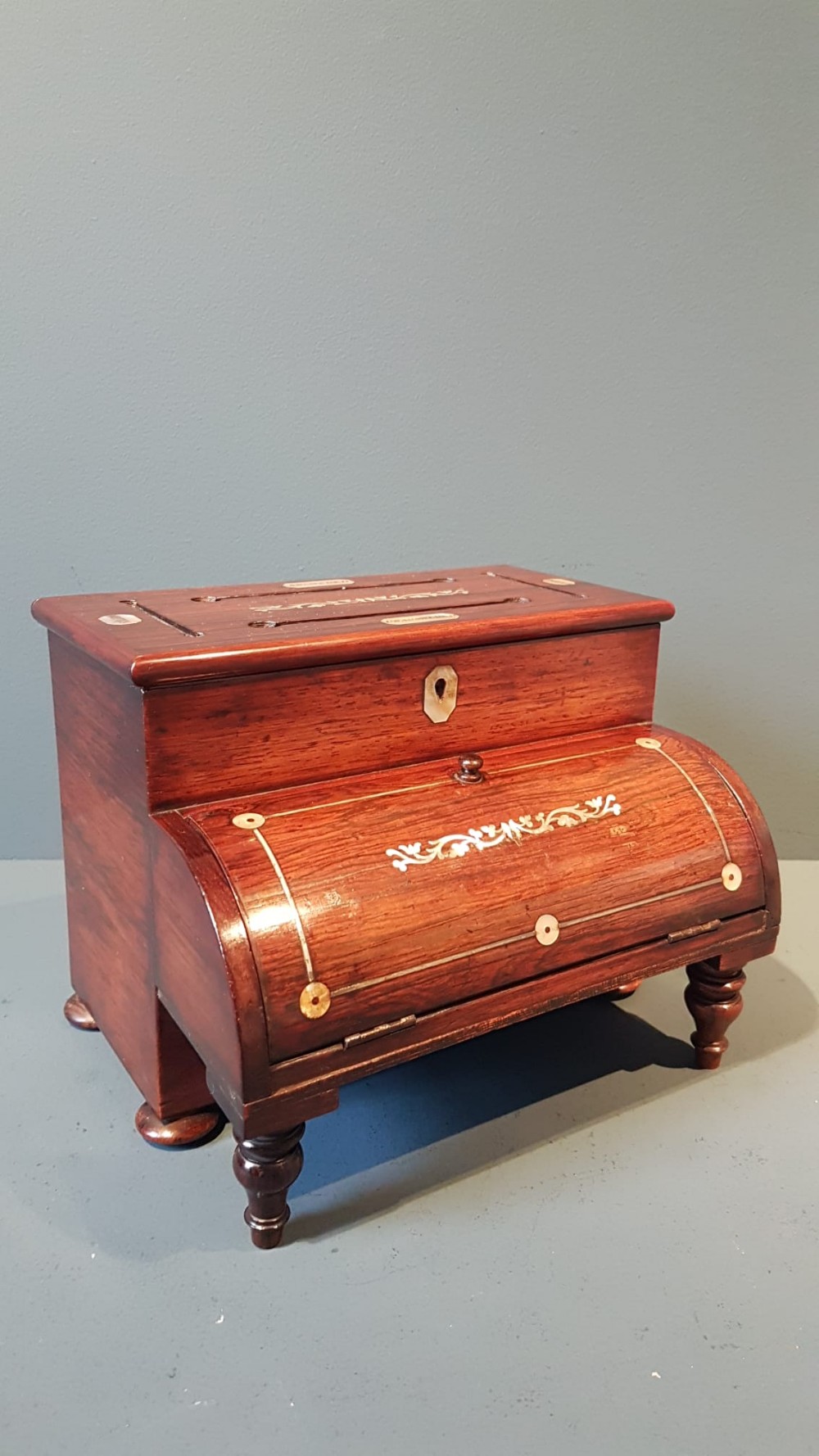 Victorian Rosewood Letter and Stationary Box