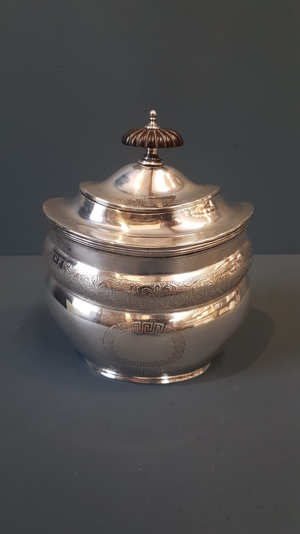 Fine Quality Chester Silver Tea Caddy