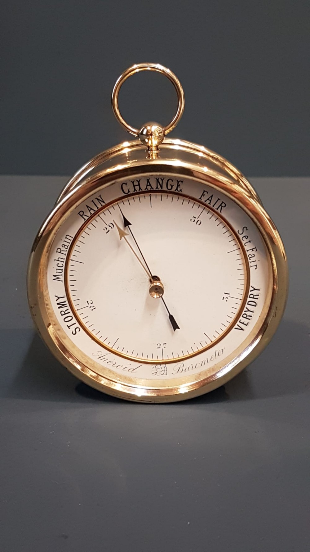 Victorian Desk Top Marine Barometer