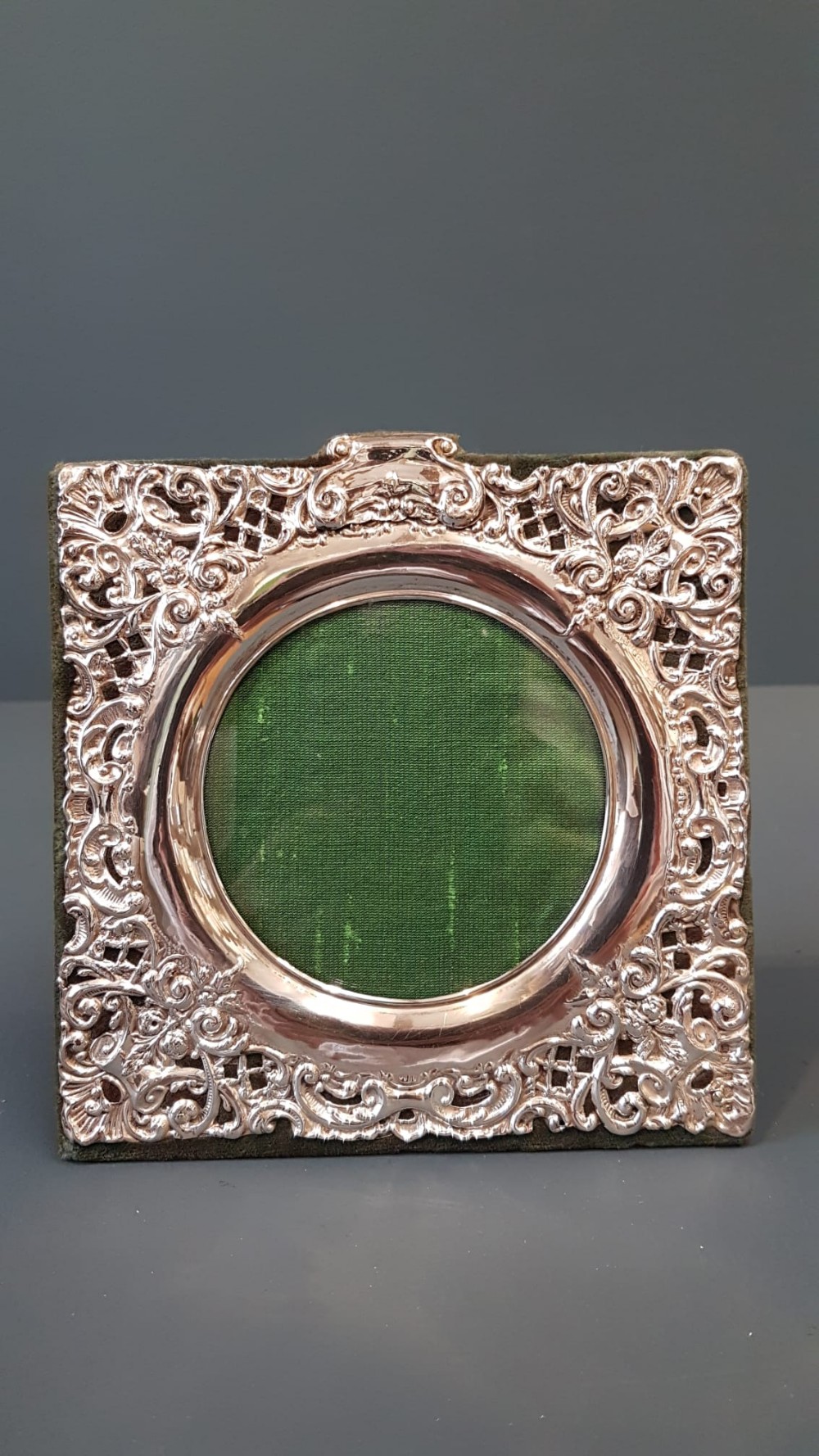Edwardian Embossed Silver Photo Frame