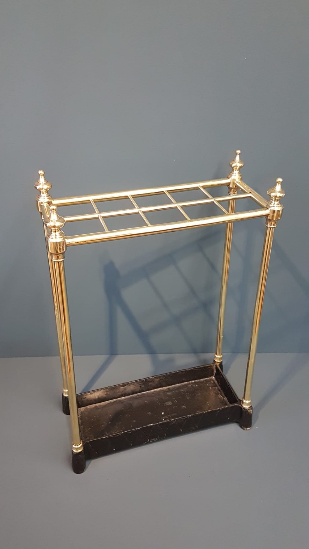 Victorian Brass and Cast Iron Stick Stand