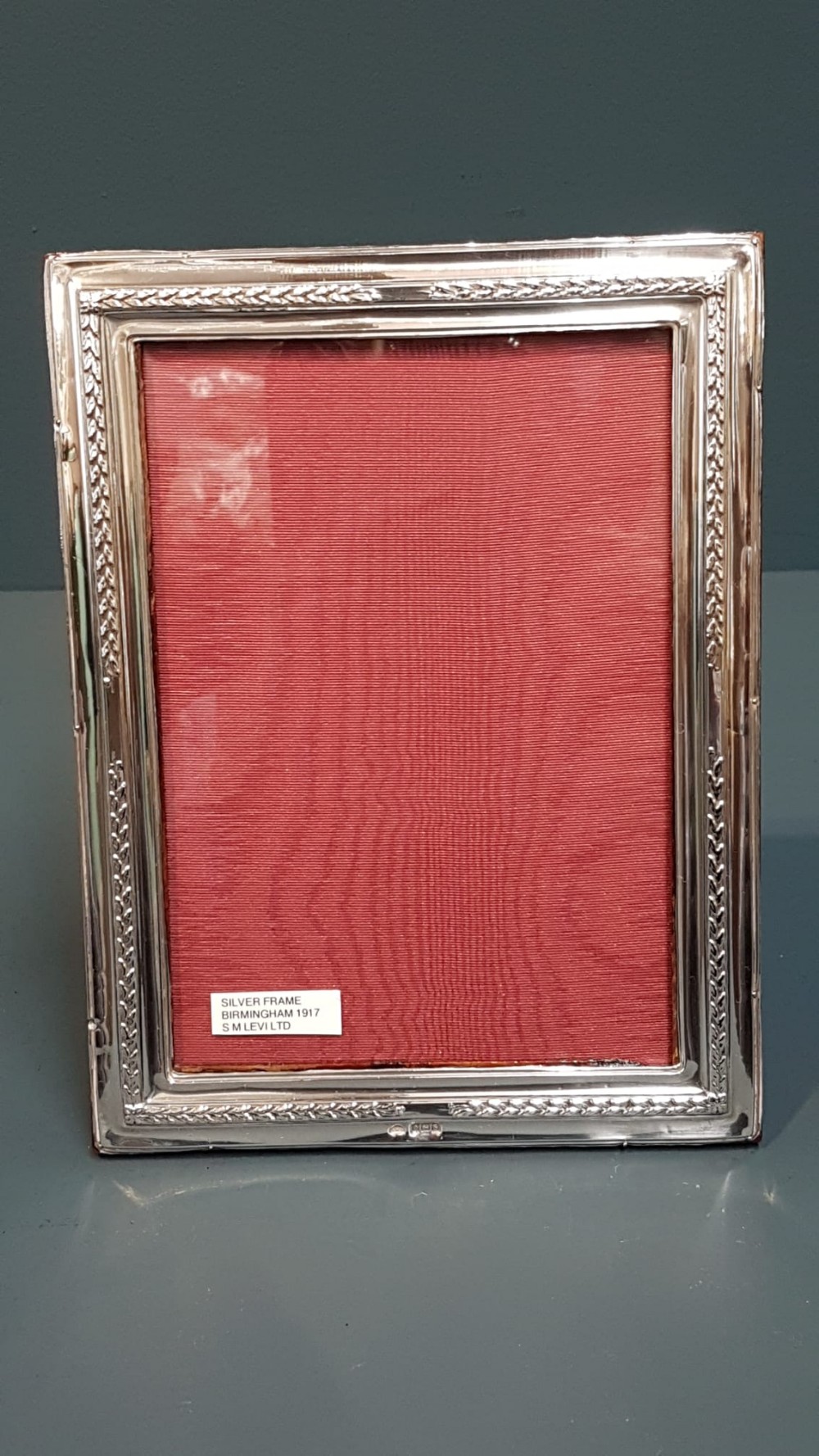 George V Portrait Size Silver Photo Frame