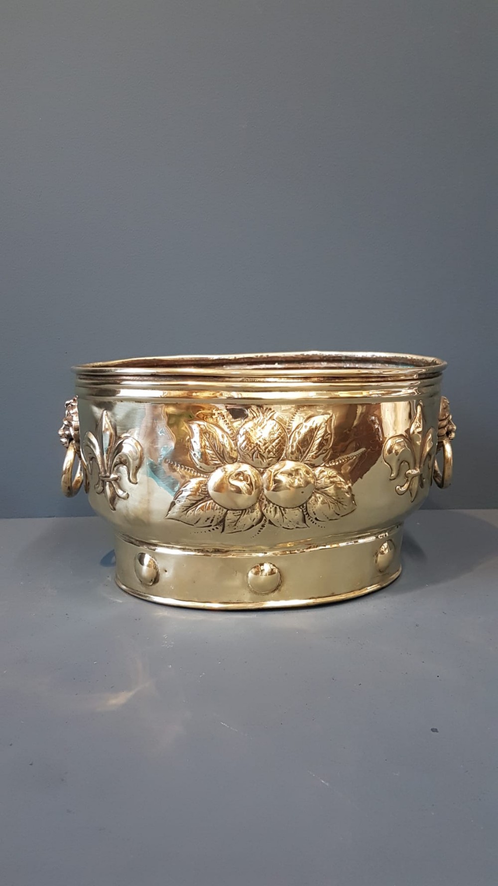 Victorian Brass Planter