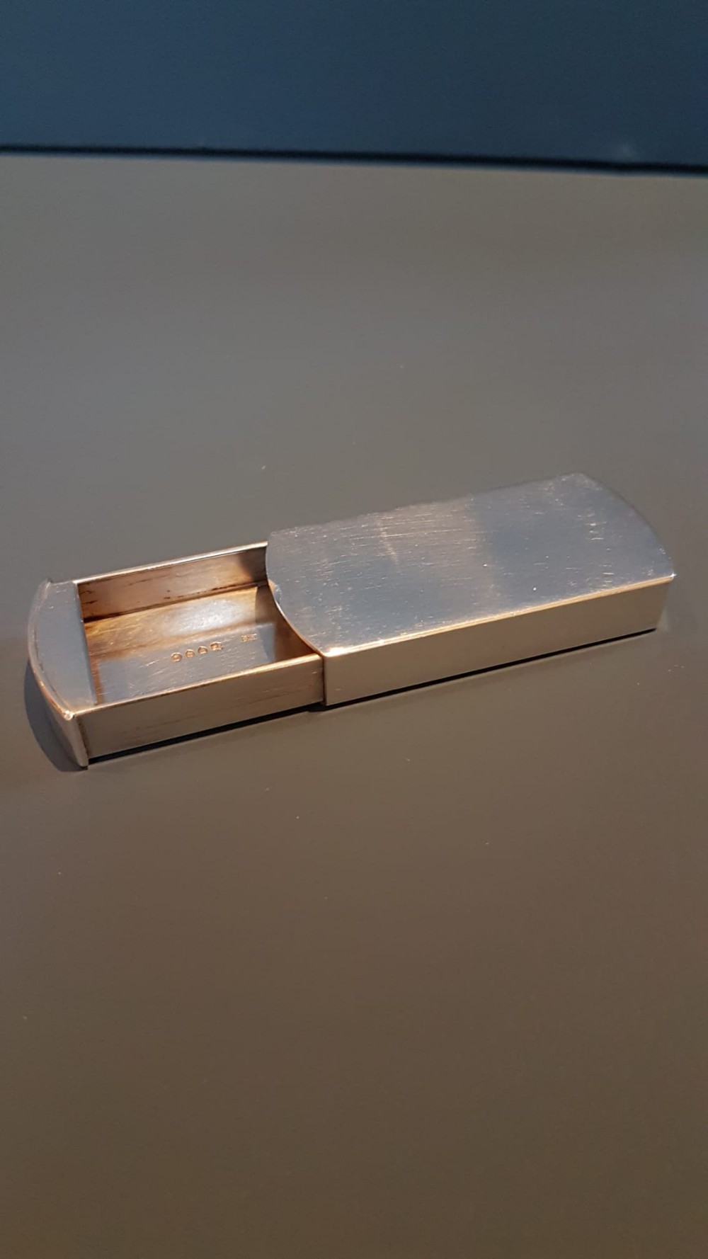 Unusual Victorian Silver Snuff Drawer