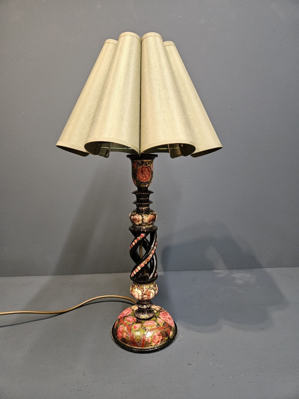 Edwardian Kashmiri Table Lamp