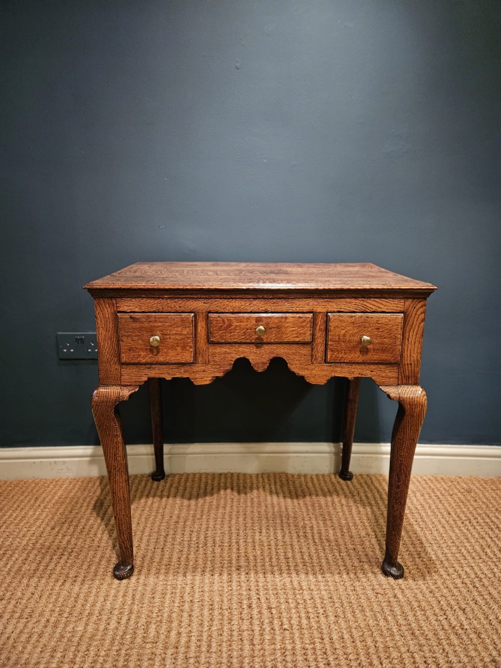 George II Oak Lowboy