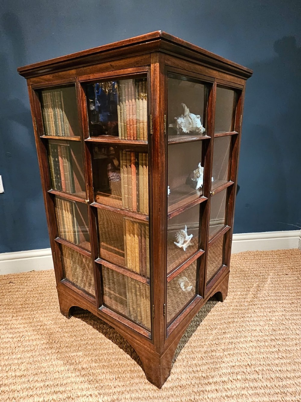 Georgian Four Sided Collectors Cabinet