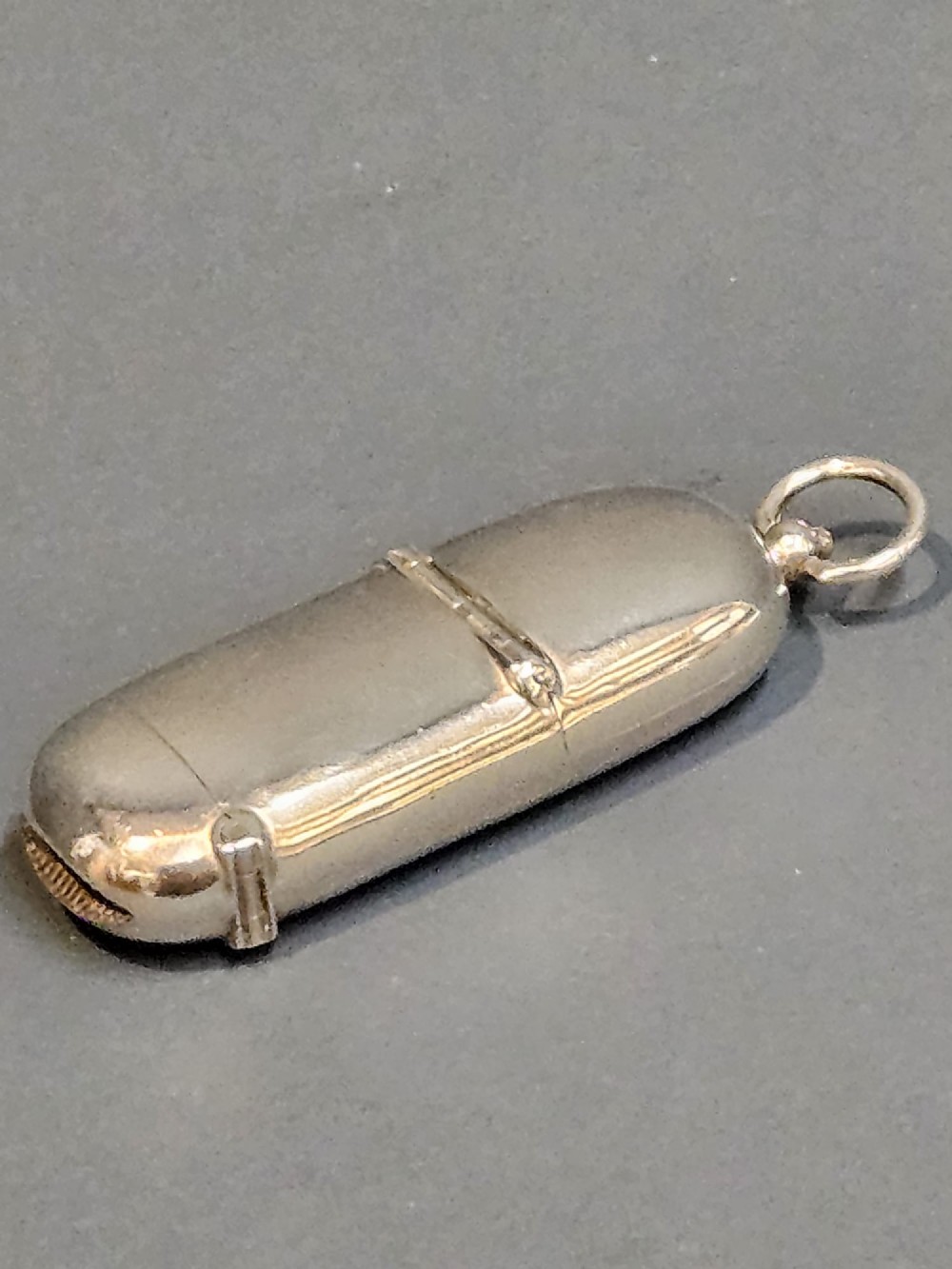 Victorian Silver Sovereign and Vesta Case