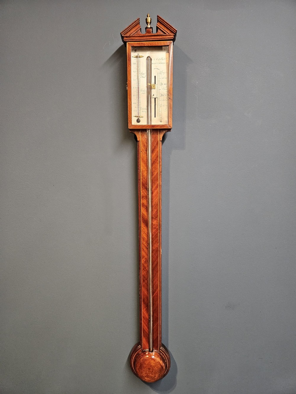 George III Mahogany Stick Barometer