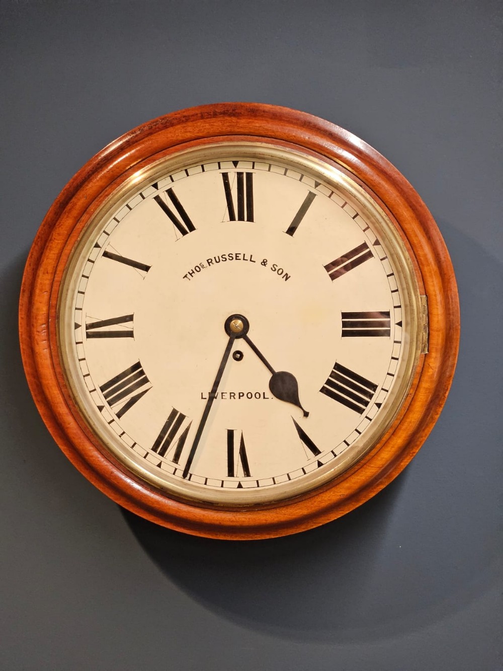 Victorian Walnut Fusee Dial Clock