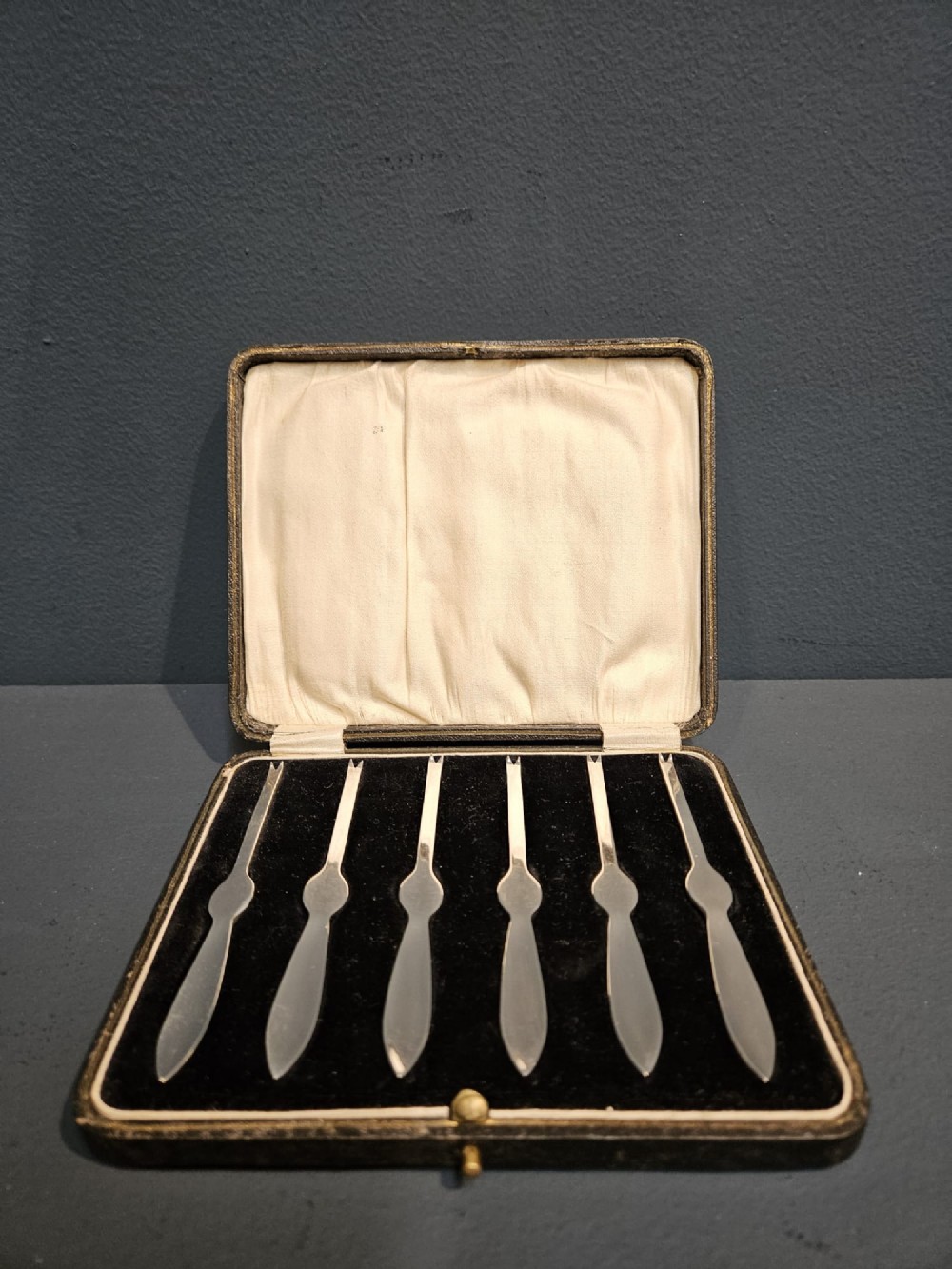 Set of Six George V Silver Crab Picks