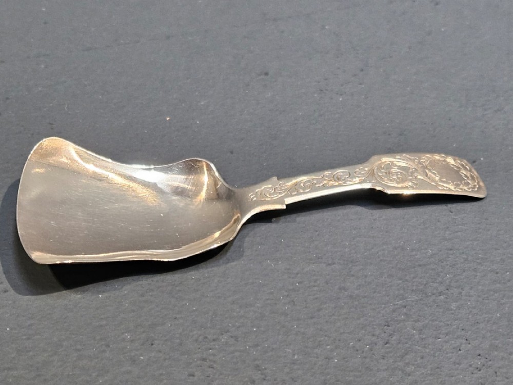 Early Victorian Silver Caddy Spoon