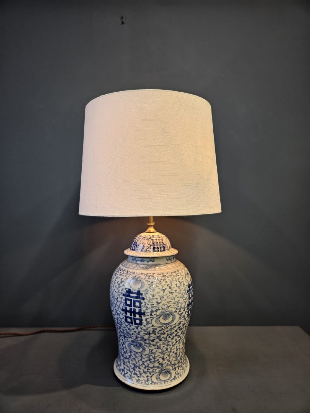 Victorian Chinese Ginger Jar Lamp
