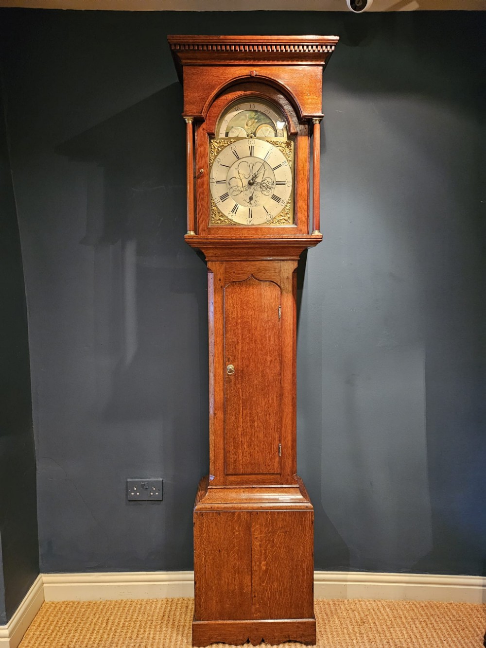 George III Oak Carlisle Longcase Clock