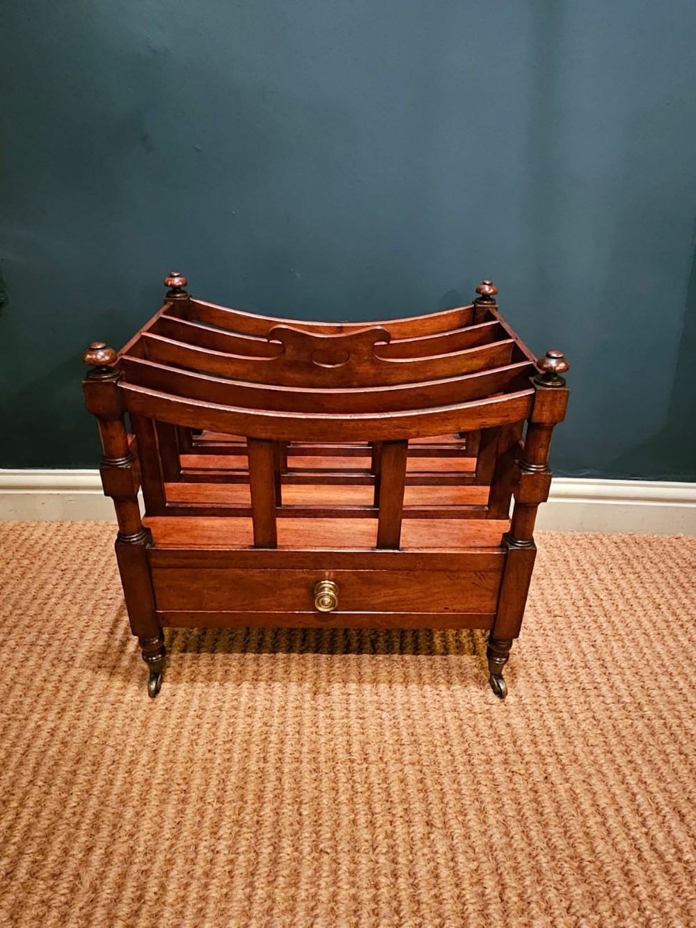 Early Victorian Mahogany Canterbury
