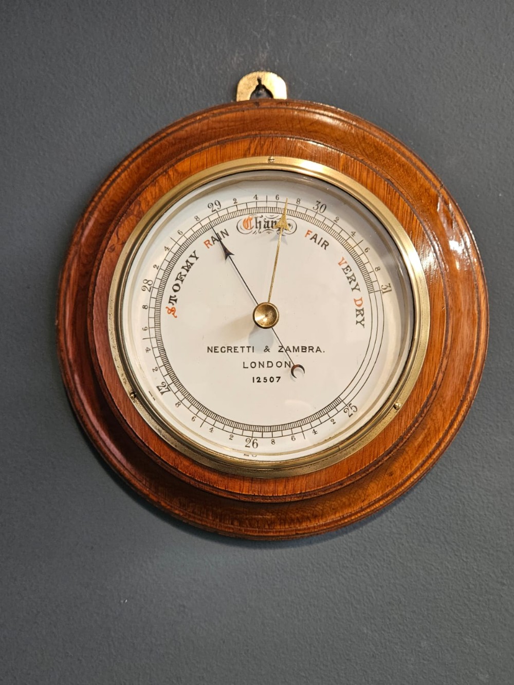 Negretti & Zambra Oak Cased Barometer