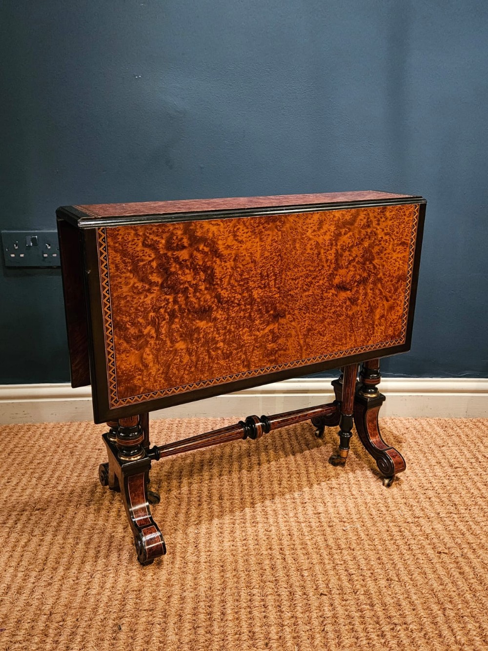 Victorian Amboyna Sutherland Table