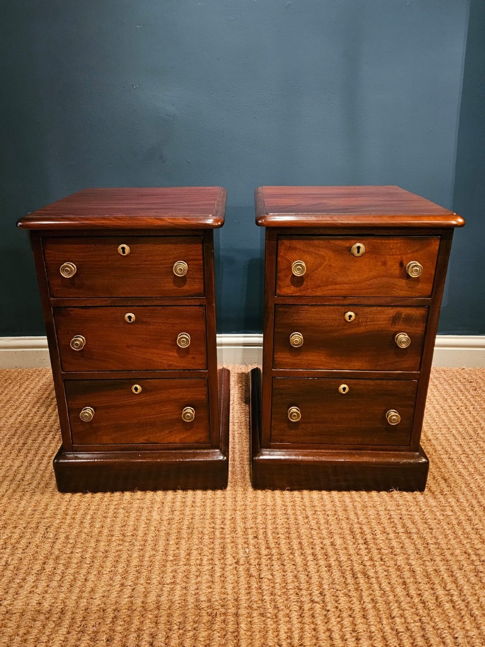Pair of Victorian Mahogany Bedside Chests